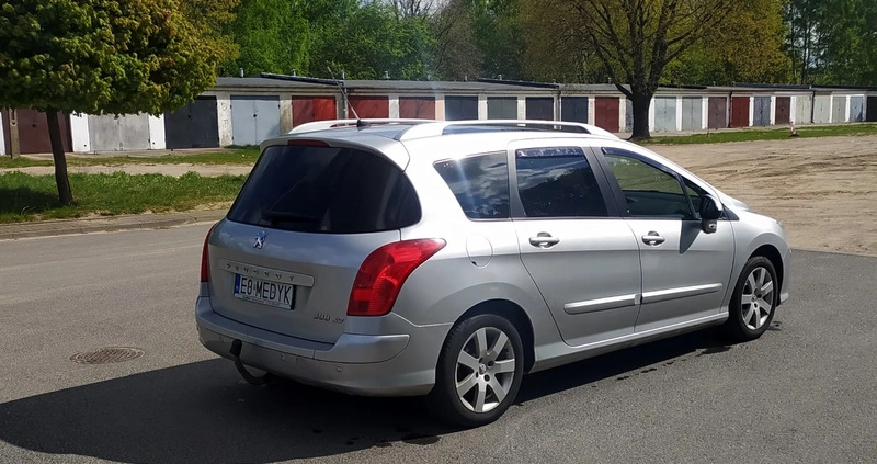 Peugeot 308 cena 11900 przebieg: 256588, rok produkcji 2009 z Zgierz małe 121